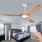 42 inch Ceiling Fans with Lights and Remote,Wood Ceiling Fan with Lights,6 Speed DC Motor Modern Ceiling Fan with Light, Indoor Outdoor for Patio,Living Room,Bedroom