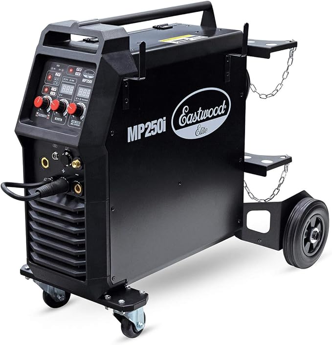 Eastwood MP250i Elite Multi-Process Welder | MIG - TIG - ARC Welding Machine Set | Rated Duty Cycle of 60% at 250 Amps| Black