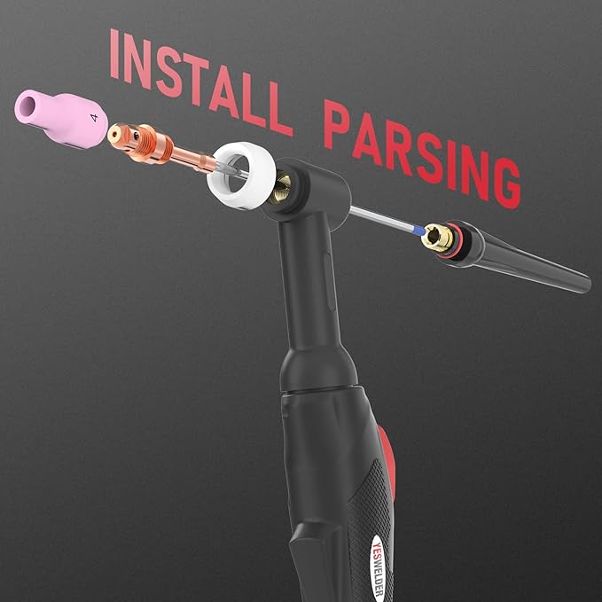 YESWELDER TIG Welding Tungsten Electrode 2% Lanthanated 1/8" x 7" (Blue, WL20/EWLa-2) 10-pk