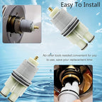 RP46074 Shower Cartridge Replacement for 13/14 Series Single Handle Bathtub Shower Faucet Replacement Parts Monitor Shower Tub Cartridge with RP22734 Bonnet Nut
