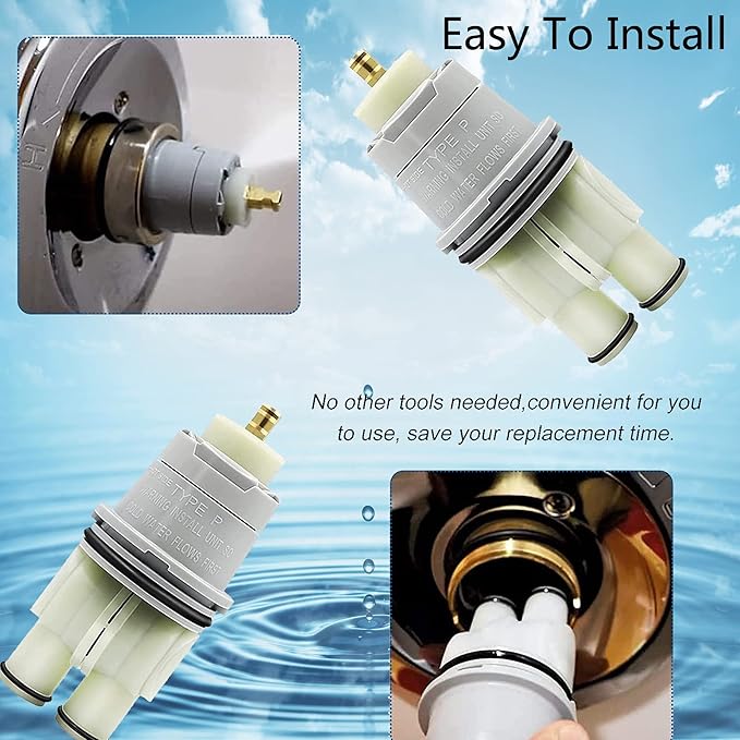 RP46074 Shower Cartridge for Shower and Tub 13/14 Series, Monitor Shower Parts,Single-handle MulitChioce Universal Valve Cartridge Assembly Water Cartridge