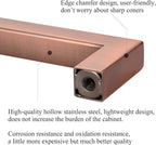 10 Pack 5 Inch Hole Center Antique Copper Stainless Steel Square Cabinet Pulls Cabinet Handles Drawer Handles Cupboard Handles