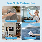 Microfiber Cleaning Cloth - Micro Fiber Cloth for Cleaning Rags - Clean for Glass Window,Car,Kitchen,Stainless Steel,6pcs
