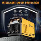 VIGRUE 140A MIG Welder, 110V Flux Core/Stick/Lift MIG 3 in 1 Welding Machine with Large Digital Screen Display & Welding Mask & Gloves