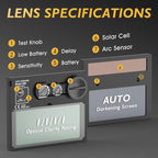 TOOLIOM Welding Helmet Auto Darkening Solar Powered with Adjustable Shade 4/9-13 for TIG MIG ARC Flaming Skull Design Welder Mask