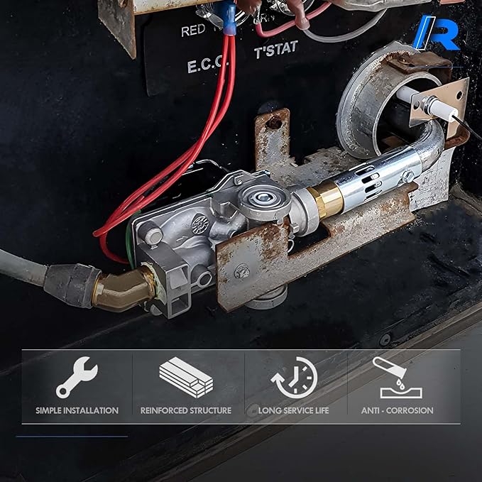 93844 RV Water Heater Gas Control Valve Compatible with Dometic Atwood 6 and 10 Gallon Water Heater GC10A-4E G6A-8E G6A-6E G6A-4E G10-3E GC6AA-10E | Solenoid Gas Valve Replaces# 93870, 93321, 92078