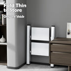 Taranta 2 Step Ladder,Aluminum Lightweight Folding 2 Step Stool with Anti-Slip Wide Pedal,330lbs Capacity Step Ladder for Household,Kitchen,Office - Silver