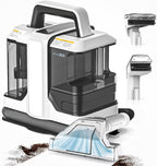 Portable Carpet Cleaner Machine with Dual Size Brushhead, Multi-Purpose and Upholstery Cleaner, Handheld and Small Deep Carpet Cleaning Machine, Spot Cleaner for Couch, Rugs, Car Seats and Pet Stains