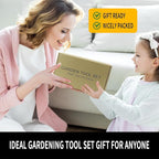 Gardening Tools 20-Piece Heavy Duty Garden Hand Tools Stainless Steel Ergonomic Rust-Proof Garden Tool Set - with Fashion and Durable Garden Tools Storage Bag - Ideal Gardening Gifts for Women