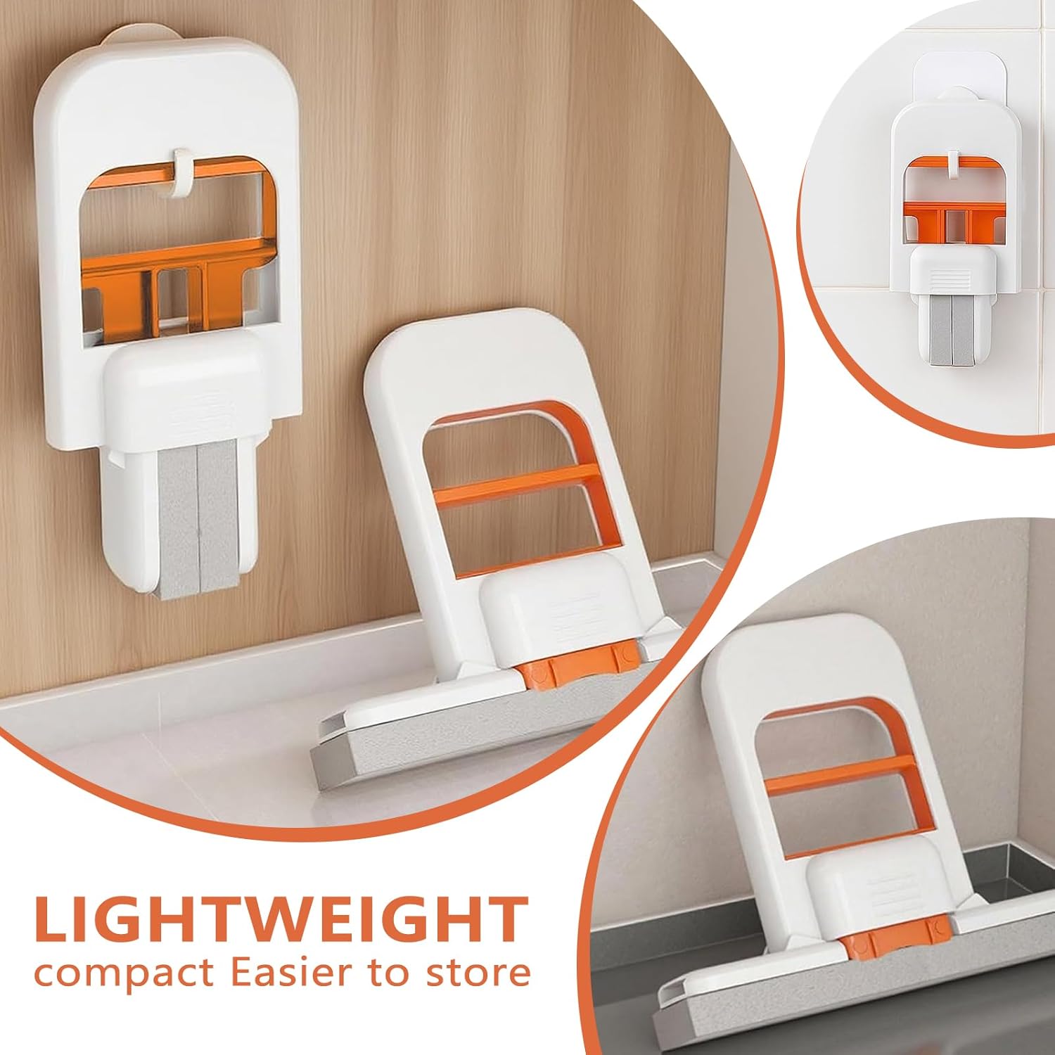 Mini Sponge Mop Portable Self Squeeze Small Mop is Perfect for Any Small Space Corners Tabletops Glass Surfaces and Bathrooms (Sponge*10)