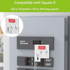 Generator Interlock Kit Compatible with Square D QO or Homeline 150 or 200 amp Panels, 1 3/8 Inches Spacing Between Main and Generator Breaker, SD200A Professional and Safe Interlock Kit