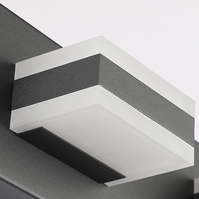 SOLFART Black 5 Light Bathroom Vanity Lights Over Mirror LED Modern Vanity Lights for Bathroom 5 Lights