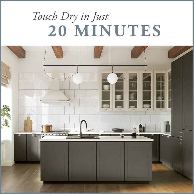 AMY HOWARD AT HOME Chalk-Based One Step Paint for Furniture, Cabinetry, Decor, Finish, and More | No Stripping, Sanding, or Priming | Dark Base | 16 Ounce | Graphite