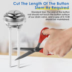 Saillong 1 Pack Universal Toilet Tank Replacement Kit, Include Dual Flush Valve with Push Button, Toilet Fill Valve, Bowl Gasket and Plastic Bolts, Tank Parts Replacement for 2-Piece (3 Inch)