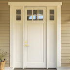 Amerdeco Front Door Lock Set with Double Cylinder Deadbolt, Exterior Entry Door Lever, Heavy Duty Entry Door Locksets for Left or Right Hand Exterior Door（Brushed Gold 1 Pack）