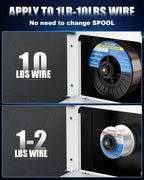 AZZUNO 200A MIG Welder Machine 110V/220V, 8 in 1 Welding Machine Aluminum MIG/Spool Gun Compatible/Gas MIG/MAG/Flux Core MIG/Spot MIG/Lift TIG/Stick Welding, Multiprocess Welder