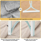 2pcs Manual Portable Fabric Shaver, 1 Metal Carpet Lint Scraper for Furniture Pet Hair Removal (1Buck Thick Rack Can Be Used for Years), 1 Reusable Fuzz Lint Remover Brush for Clothes Couch(No Snag)