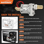 92078 RV Water Heater Gas Valve, 93844 Gas Valve Fit for Atwood 6 Gal Heaters Water Heater Parts Replacement (G6A-8E GC6A-7E GC6AA-10E GCH6A-9E GH6-8E), OE #93870, 93869, 93321