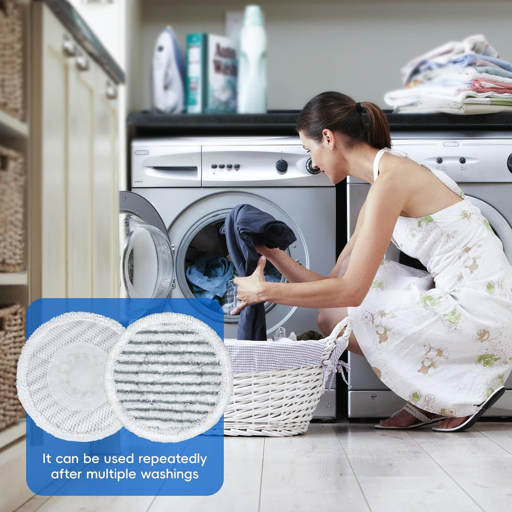 10 Pack Steam Mop Replacement Pads for Shark S8001 S7001 S7201 S7000AMZ S8201 Steamer Mop Washed Pad Repeatedly for All Floors Cleaning