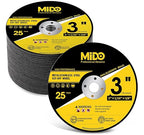 Cut Off Wheels 3 Inch 25 PCS Cutting Disc 3" x1/16 x3/8" Grinder Metal Cutting Discs Angle Grinder Cutting Wheel