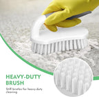 SetSail Scrub Brush, Heavy-Duty Scrub Brushes for Cleaning with Stiff Bristles Cleaning Brush for Shower, Bathroom, Carpet, Kitchen and Bathtub Scrubber - 3 Pack