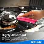 Shop Towel Rags, 10 Pack Reusable Shop Rags Bulk Microfiber Cleaning Cloth Lint Free Cleaning Towels for Car Kitchen Automotive Bar Mechanic Restaurant Garage, 11.5"x 11.5", Multicolor