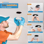 VOLISUN 24 Pack 4 inch Recessed Lighting, 5CCT LED Recessed Light with Junction Box, 2700K-5000K Selectable, 9.5W Eqv 80W, 810LM Dimmable Canless Wafer Downlight, LED Ceiling Light ETL Certificated