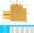 ChillWaves Brass Pipe Fitting, Barstock Male Run Tee 1/2" NPT Female x 1/2" NPT Female x 1/2" NPT Male Thread Adapter(1-PACK)
