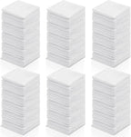 Oudain 200 Pcs White Cleaning Cloths Bulk Reusable Cleaning Rags Cotton Washcloths Absorbent Dishcloths Small Kitchen Rags Soft Bath Towels for Housekeeping, 9.8 x 9.8 Inch