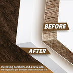 GSCIT Club White Edge Banding, 1 1/2 inch x 25ft Melamine Edge Banding with Hot Melt Adhesive Pre-glued Edge Banding Flexible Edging for Plywood Cabinet Furniture