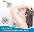 Replacement for Delta Classic 13 Series Single-Function Trim Kit, T13020-SS Brushed Nickel Shower Handle, Fit Delta Shower Valve R10000 Series (2 Style of Cartridge Included)