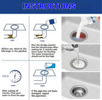 Wild Tornado Sink Drain Cleaner, Powerful Sink and Drain Cleaner Powder for Kitchen and Bathroom