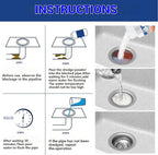 Wild Tornado Sink Drain Cleaner, Powerful Sink and Drain Cleaner Powder for Kitchen and Bathroom