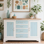 10 Pack 5 Inch(128mm) Hole Center Matte White Modern Cabinet Pulls Kitchen Cabinet Handles Kitchen Cabinet Hardware Timeless Drawer Pulls for Dresser Cupboard Wardrobe, Matte White(5x10)