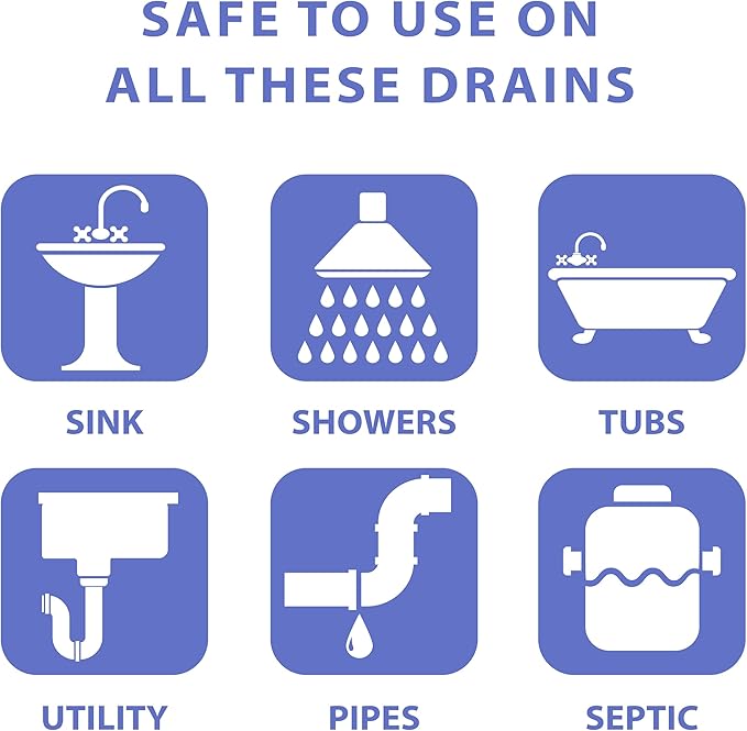 SANI 360° Sani Sticks Drain Cleaner and Deodorizer, 24 Count, Lavender Scent Enzyme Pipe Cleaners, Eliminate Odors, Prevent Clogged Drains, Safe for Sinks, Bathtub Drains, Septic Tanks