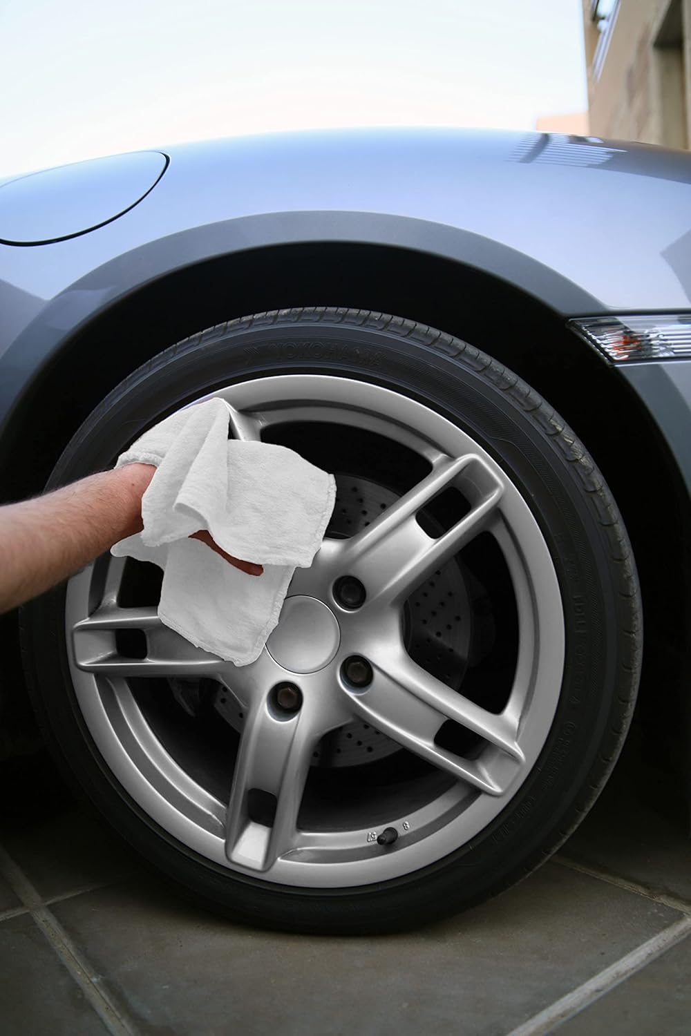 Avalon Towels Cotton Shop Rags – (Pack of 600) Size 12x14 Inches Cleaning Rags – Absorbent Shop Towels and Multipurpose Cleaning Towels for Automobiles, Industries, Garage and Homes (White)