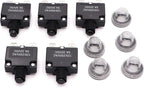 5PCS 5Amp Circuit Breakers with Manual Reset 32V DC,AC125-250V with Quick Connect Terminals