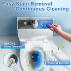 Toilet Bowl Cleaner Tablets 40 Pcs, Septic Safe Automatic Toilet Tank Cleaner with Sustained-Release Technology, Powerful Long-Lasting Blue Tabs for Bathroom Stain Remover & Deodorizer