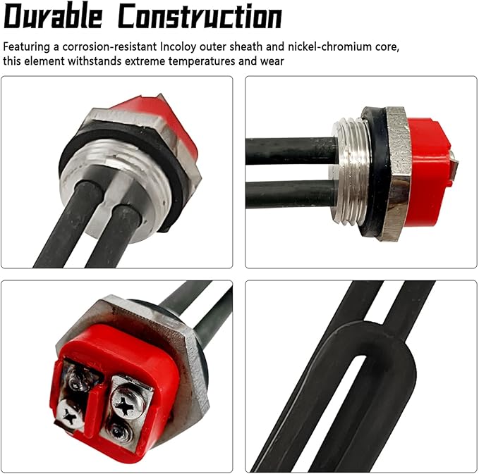 SP10869ML 240V 4500W Water Heater Element Fit for Rheem GE Ruud Heaters, Screw-In Resistor Element for 2NPH0613-0AO0 2NPH0811-0BB0 3PH2912-1AB0 3PH3003-1AA0