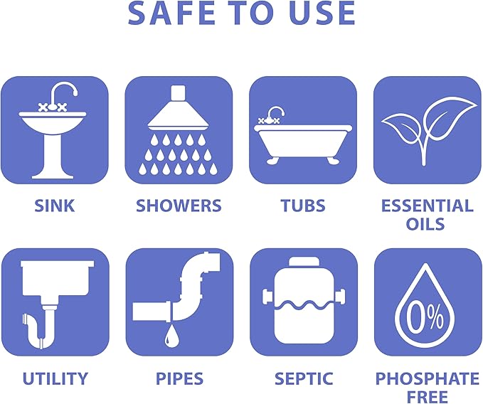 SANI 360° Sani Sticks Drain Cleaner and Deodorizer, 48 Count, Unscented Enzyme Pipe Cleaners, Eliminate Odors, Prevent Clogged Drains, Safe for Sinks, Bathtub Drains, Septic Tanks