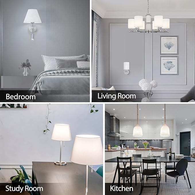 TJOY 24 Pack A19 LED Light Bulbs, 60 Watt Equivalent LED Bulb, Efficient 9W, Daylight 5000K, E26 Standard Base, Bright White Light Bulb, Non Dimmable, Energy Saving, 800LM, 80 CRI, 120V, UL Listed