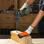 17V Brushless Power Drill Cordless, 55Nm Electric Drill Set with 2 1500mAh Batteries, 2 Variable Speed, 20+1 Torque Setting and LED Work Light