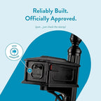 Architectural Mailboxes Stratford Plastic Mailbox and Post Kit, SC000BAM, Black, Medium Capacity