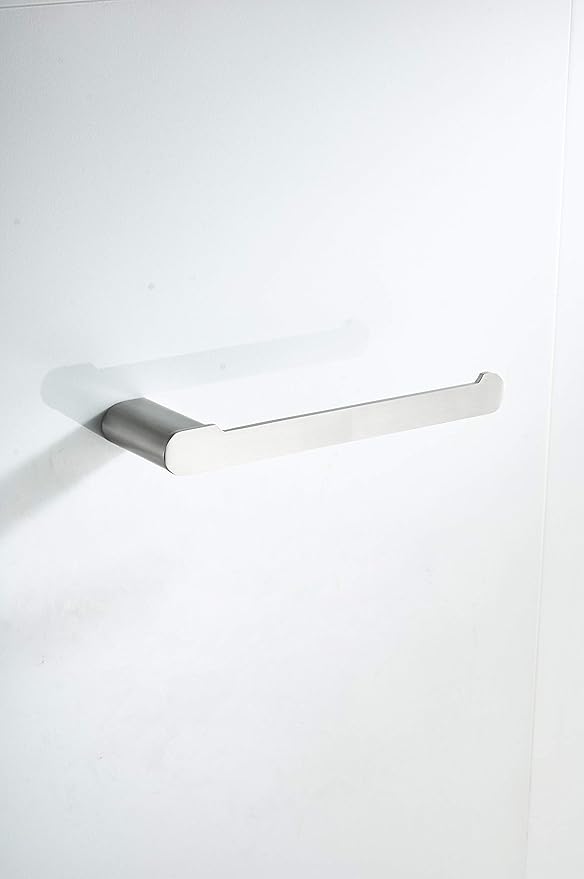 Klabb 4-Pieces Bathroom Hardware Set Brush Nickel Bathroom Accessories Set SUS304 Towel Bar Set with 24" Towel Bar -Nickle Brushed Round Type