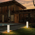 Landscape Path Light, 32" Modern Outdoor LED Luxury Bollard Lighting with IP54 Waterproof for Lawn Courtyard Driveway Pathway Decoration