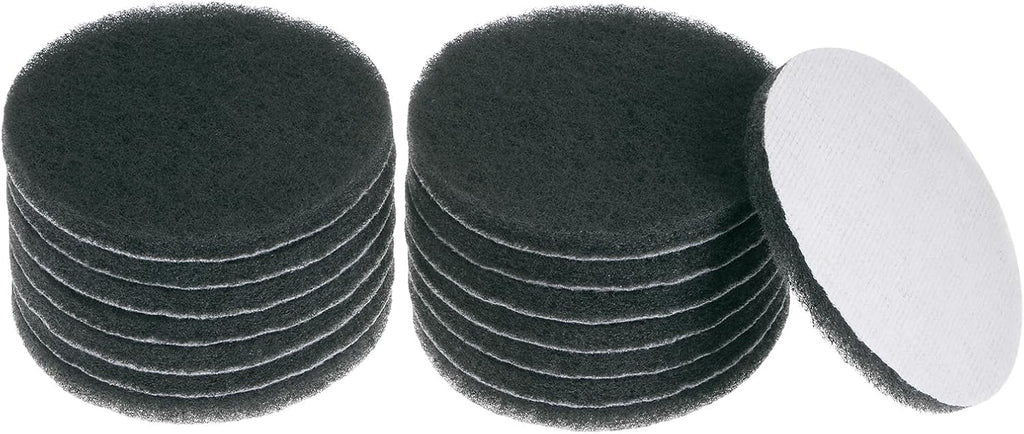 HARFINGTON 15pcs Drill Power Brush 5 inch Tile Scrubber Scouring Pads 1500 Grit for Bathroom Kitchen Household Cleaning