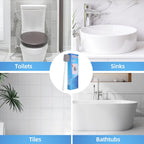 Pumice Stone Toilet Cleaner with Long Handle Pumice Stone Toilet Bowl Cleaner Rust and Grease Stain Clean Suitable for Toilets Bathroom Sink,BBQ 2Handle and 10Pumices Stones(Gray)