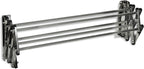 AERO W Racks Stainless Steel Wall Mounted Collapsible Laundry Clothes Drying Rack 45 Pound Capacity 11 Linear Ft