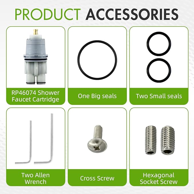 RP46074 Shower Cartridge Repair Kit for Delta MultiChoice 13/14 Series Shower Faucet Single Handle, Replacement Monitor Pressure Balance Cartridge, Includes Allen Wrench