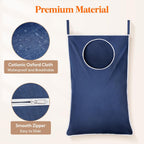 Lifewit Over Door Laundry Hamper, Large Collapsible Hanging Laundry Hamper, Hanging Laundry Basket Bag for Bathroom Bedroom Dirty Clothes Storage Organizer, Dark Blue